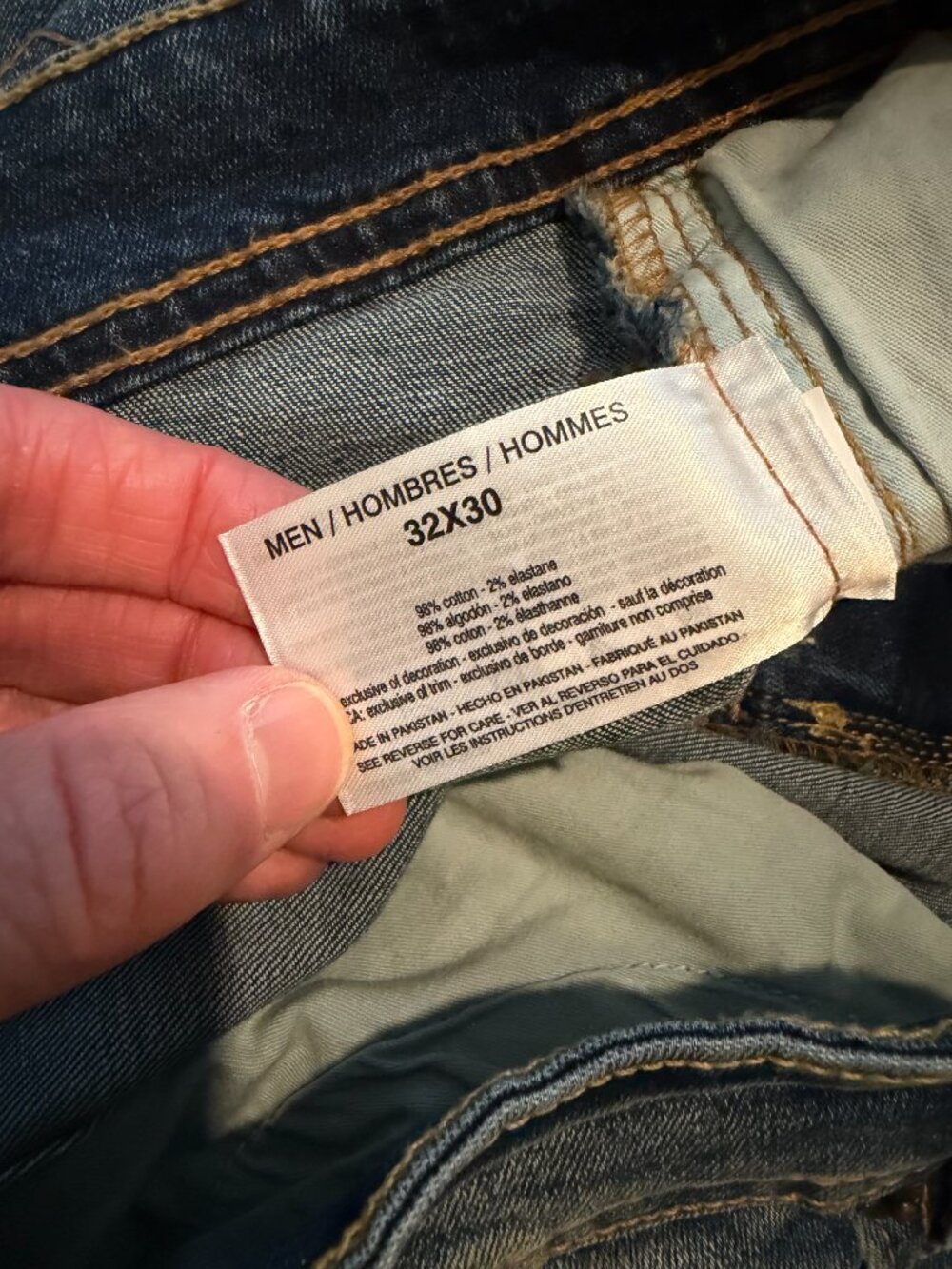 William Rast Men's Straight Leg Blue Jeans Size 32x30 - Picture 7 of 8